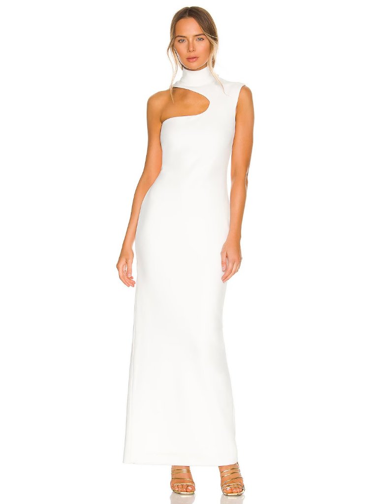 Solace London Yara Maxi Dress In Cream